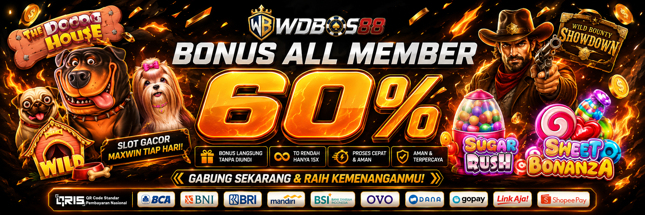 BONUS 60%